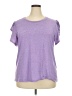 Unbranded Purple Short Sleeve Top Size XXL - photo 1