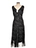 Connected Apparel 100% Polyester Paisley Black Cocktail Dress Size 10 - photo 2