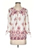 Maurices 100% Polyester White 3/4 Sleeve Blouse Size S - photo 1