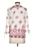 Maurices 100% Polyester White 3/4 Sleeve Blouse Size S - photo 2