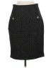 Blassport 100% Wool Tweed Black Wool Skirt Size 8 - photo 2