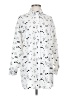 ASOS 100% Polyester Print White Long Sleeve Blouse Size 4 - photo 1