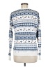 LC Lauren Conrad Print White Pullover Sweater Size M - photo 2