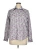 Chaps 100% Cotton Paisley Purple Long Sleeve Button-Down Shirt Size XL - photo 1