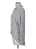 Zara Stripes Gray Long Sleeve Blouse Size L - photo 5
