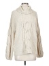 Seven7 100% Polyester Ivory Turtleneck Sweater Size S - photo 1