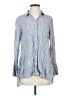 Zara Blue Long Sleeve Button-Down Shirt Size S - photo 1