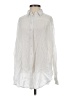 Express 100% Lyocell Ivory Long Sleeve Button-Down Shirt Size XS - photo 1