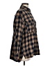 Zara 100% Baumwolle Plaid Brown Long Sleeve Button-Down Shirt Size M - photo 4