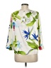 Zara Floral Ivory 3/4 Sleeve Blouse Size M - photo 2
