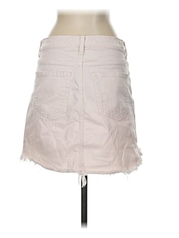 7 For All Mankind Denim Skirt (view 2)