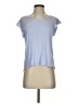 Express 100% Rayon Blue Short Sleeve Top Size S - photo 1