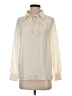 GOELIA Ivory Long Sleeve Blouse Size 4 - photo 1