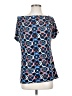 George Blue Short Sleeve Blouse Size S - photo 1