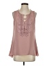 White House Black Market 100% Polyester Pink Sleeveless Blouse Size S - photo 1