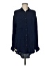 Koch 100% Rayon Blue Long Sleeve Blouse Size M - photo 1