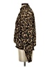 Voila 100% Polyester Animal Print Brown Long Sleeve Blouse Size S - photo 5