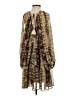 Mahila 100% Polyester Camo Brown Tan Cocktail Dress Size S - photo 2