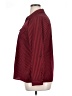 Studio Works Stripes Burgundy Long Sleeve Blouse Size XL - photo 5