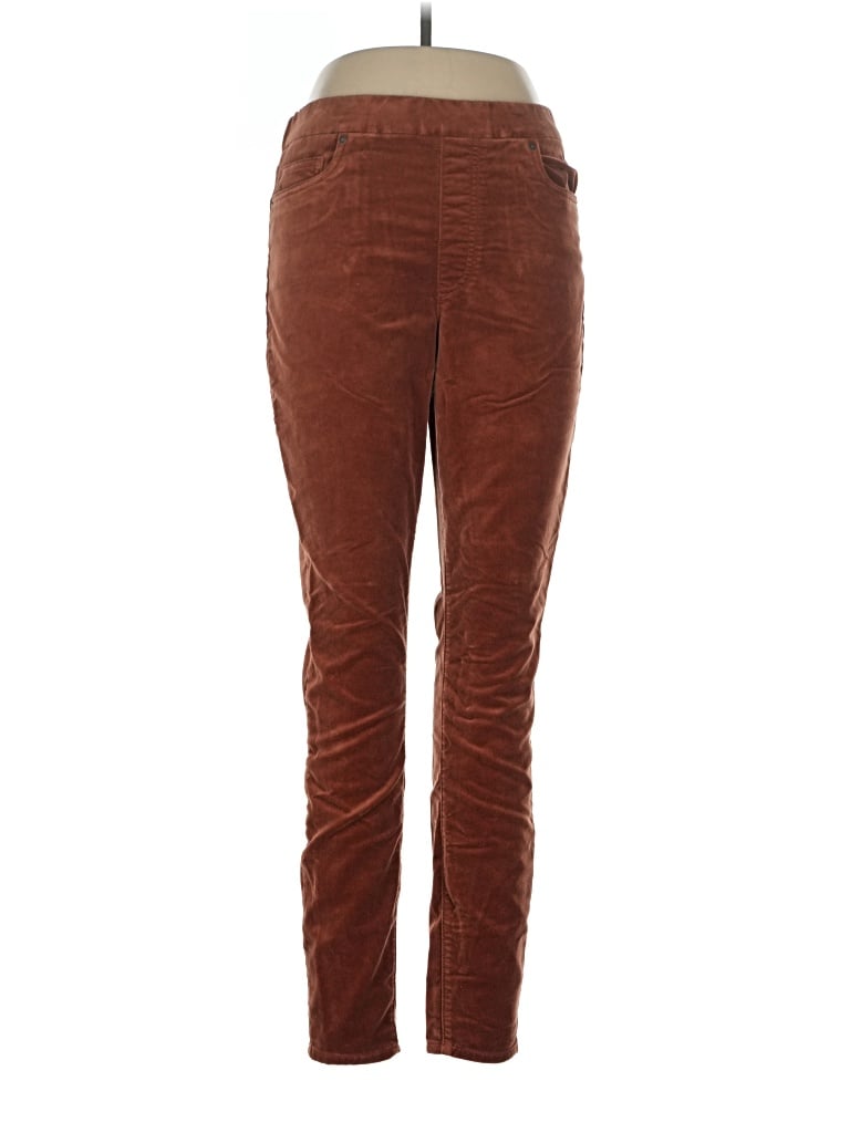 Pre-owned Lands' End Casual Pants In Brown