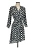 Collective Concepts 100% Polyester Print Black Casual Dress Size S - photo 1