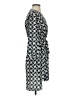 Collective Concepts 100% Polyester Print Black Casual Dress Size S - photo 4