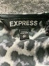 Express Animal Print Gray Short Sleeve Blouse Size XS - photo 7
