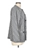 Norm Thompson Houndstooth Silver Long Sleeve Blouse Size L - photo 4