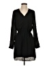 DR2 100% Polyester Solid Black Casual Dress Size S - photo 1