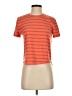 Johnnie-O Stripes Orange Short Sleeve Turtleneck Size S - photo 1