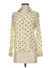 L'Agence Polka Dots Yellow Long Sleeve Blouse Size XS (0) - photo 1