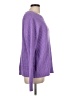Time and Tru 100% Polyester Solid Purple Pullover Sweater Size 12 - 14 - photo 4