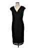 Tadashi Chevron-herringbone Black Cocktail Dress Size 6 - photo 1