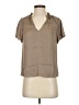 Gap 100% Polyester Tan Short Sleeve Blouse Size XS - photo 1