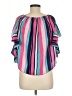 Pink Lily 100% Polyester Pink Short Sleeve Blouse Size M - photo 2