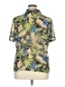 Creative Design Works 100% Polyester Tropical Green Short Sleeve Blouse Size XL - photo 2