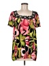 Nanette Lepore Pink Short Sleeve Blouse Size 8 - photo 1