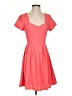 Buttons Solid Orange Cocktail Dress Size S - photo 1