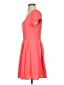 Buttons Solid Orange Cocktail Dress Size S - photo 5