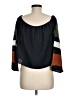 Charlotte Russe 100% Polyester Color Block Green 3/4 Sleeve Blouse Size M - photo 2