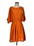 Shein Solid Orange Casual Dress Size 4 - photo 1