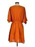 Shein Solid Orange Casual Dress Size 4 - photo 2