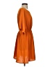 Shein Solid Orange Casual Dress Size 4 - photo 4
