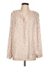 Torrid 100% Polyester Ivory Long Sleeve Blouse Size Lg Plus (0) - photo 1