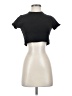 PrettyLittleThing Black Short Sleeve Turtleneck Size 2 - photo 1