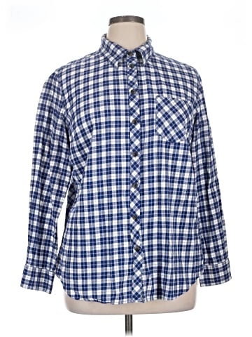 Blue Mountain Long Sleeve Button-Down Shirt (view 1)