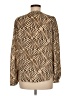 Veronica M. 100% Polyester Animal Print Tan Long Sleeve Blouse Size M - photo 2