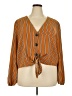 Charlotte Russe 100% Polyester Orange 3/4 Sleeve Blouse Size 3X - photo 1
