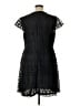H&M 100% Polyester Black Blue Cocktail Dress Size XL - photo 2