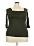Unbranded Green 3/4 Sleeve Top Size 3X - photo 1